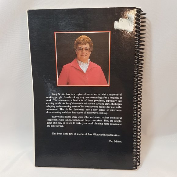 Vintage JUSS MICROWAVING Cookbook Volume 1 by Ruby Juss Black Cover - Picture 2 of 16
